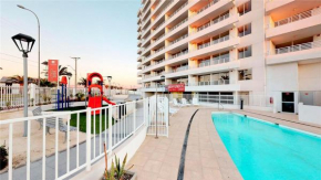 Hermoso Depto Primera Línea Av del Mar en séptimo piso